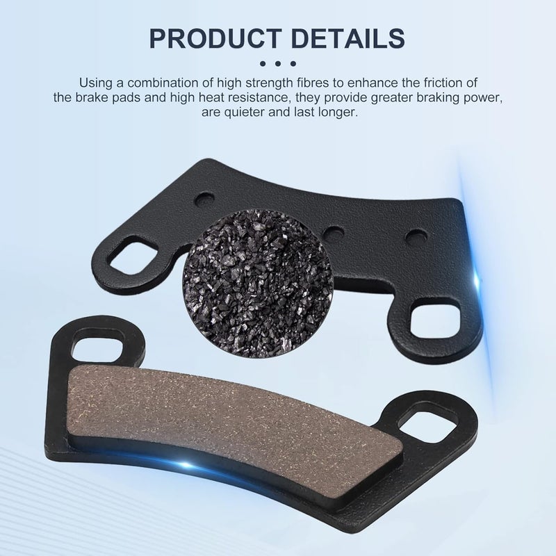 Oceanair Front&Rear Brake Pads for Polaris Ranger XP 1000 2018-2023 General 1000 EPS 2016-2020 Ranger Crew XP 1000 2019-2020 - Image 5